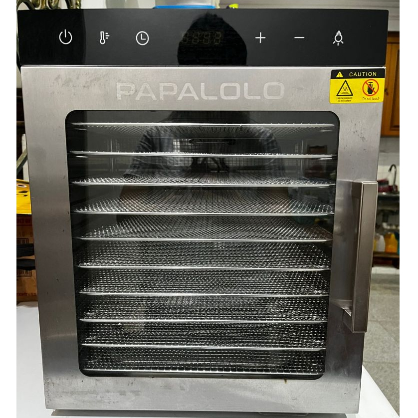 Papalolo Drying Food Dehydrator Machine Stainless Steel SS-10H