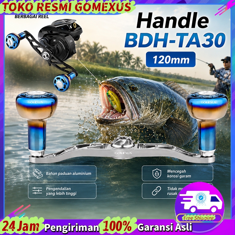 Gomexus BDH-TA30 Twin Handle Reel Aluminum Alloy Berlaku untuk  BC universal untuk kiri dan kanan me