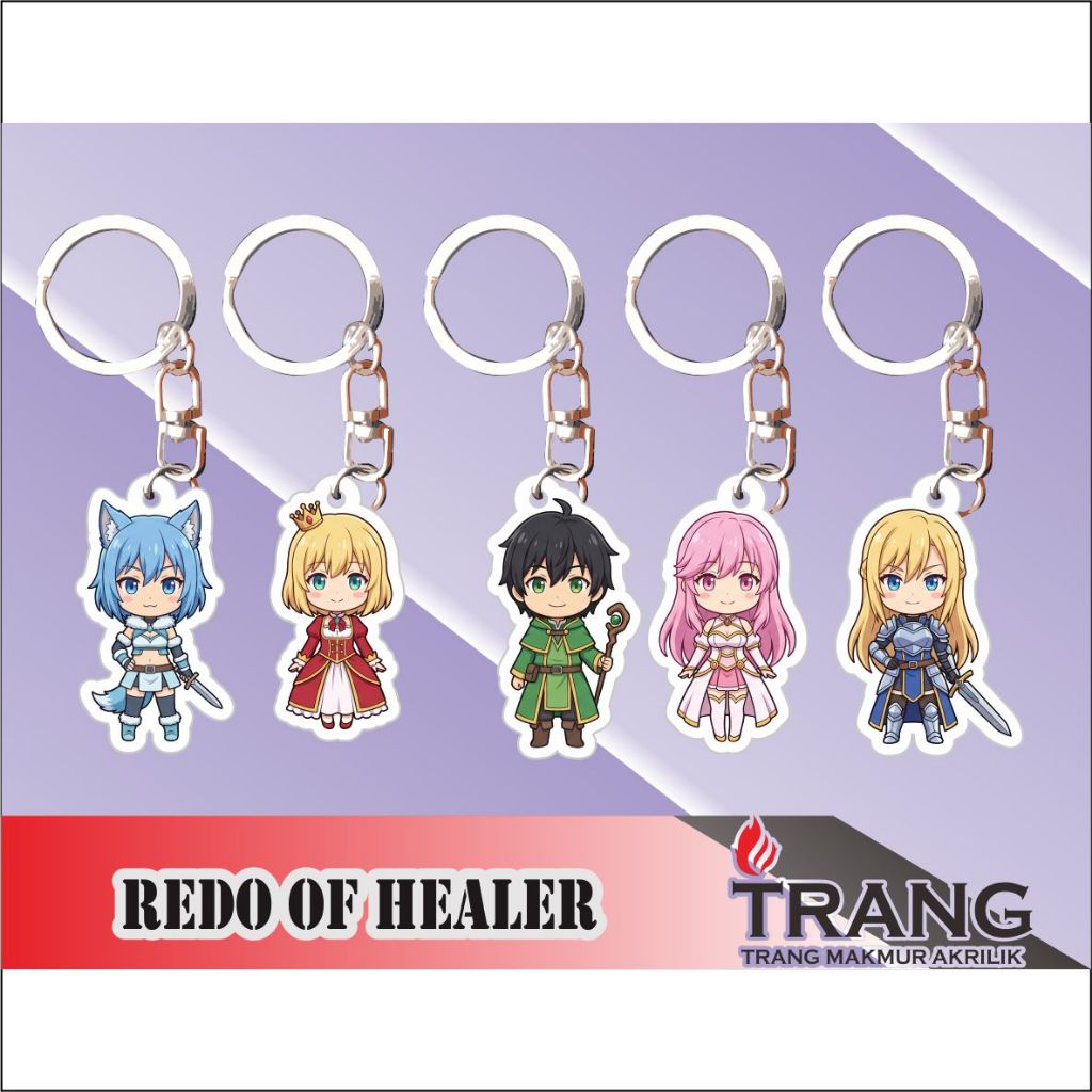 Gantungan Kunci Akrilik Kaifuku Jutsushi No Yarinaoshi / Keychain Acrylic Redo Of Healer