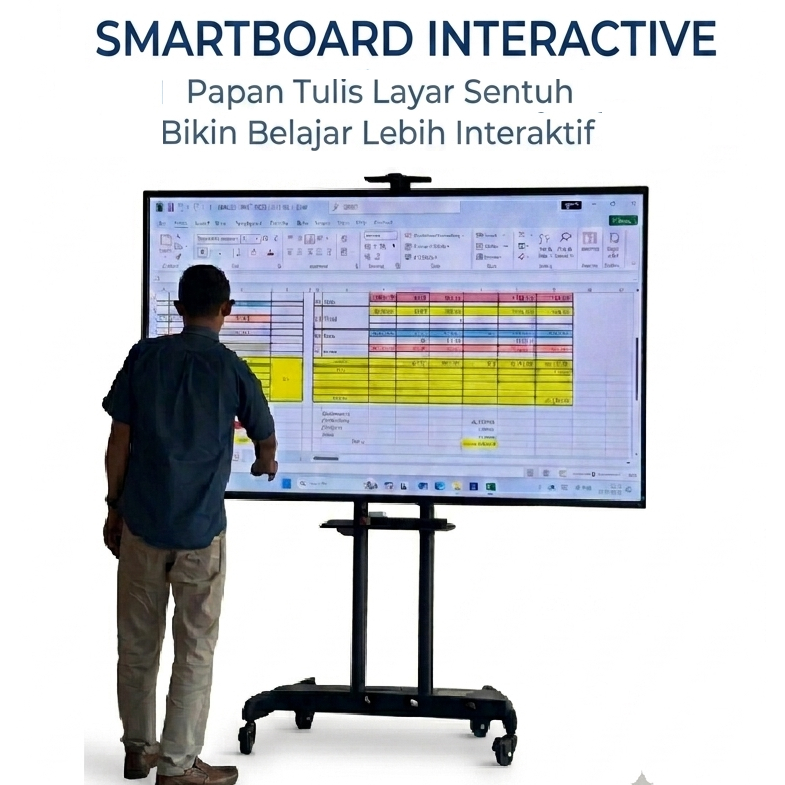 "65 INCHI" INTERACTIVE FLAT PANEL (IFP),  TV LAYAR SENTUH , TV TOUCHSCREEN, SMARTBOARD INTERAKTIVE, 