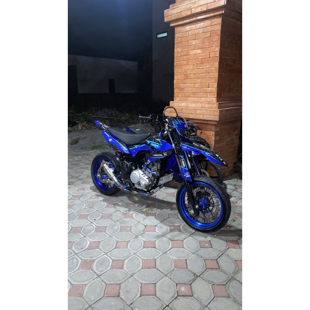 Knalpot kolong wr155 leheran lok titanium