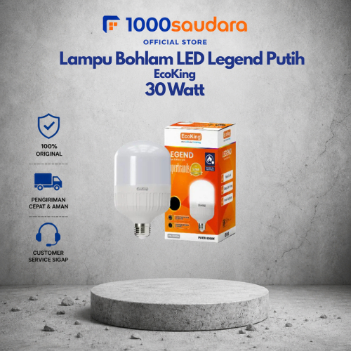 Lampu Bohlam EcoKing LED Legend Putih 30 Watt