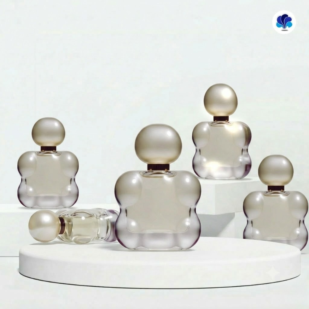 Botol Parfum Bubble Shape Pearl – Packaging Kosong Custom untuk Parfum, Mist & Fragrance