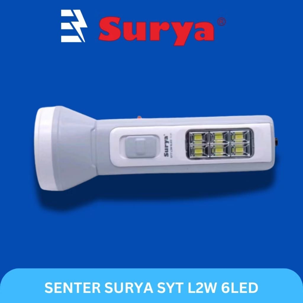 Senter LED Surya SYT L2W+6LED Senter Tangan Surya