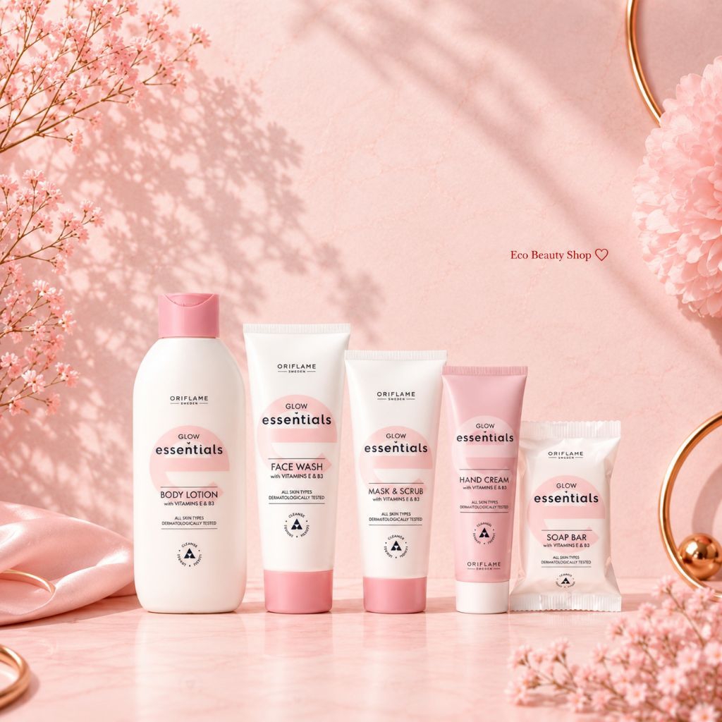 Glow Essentials Face Wash - Face Cream / Glow Essentials Body Lotion