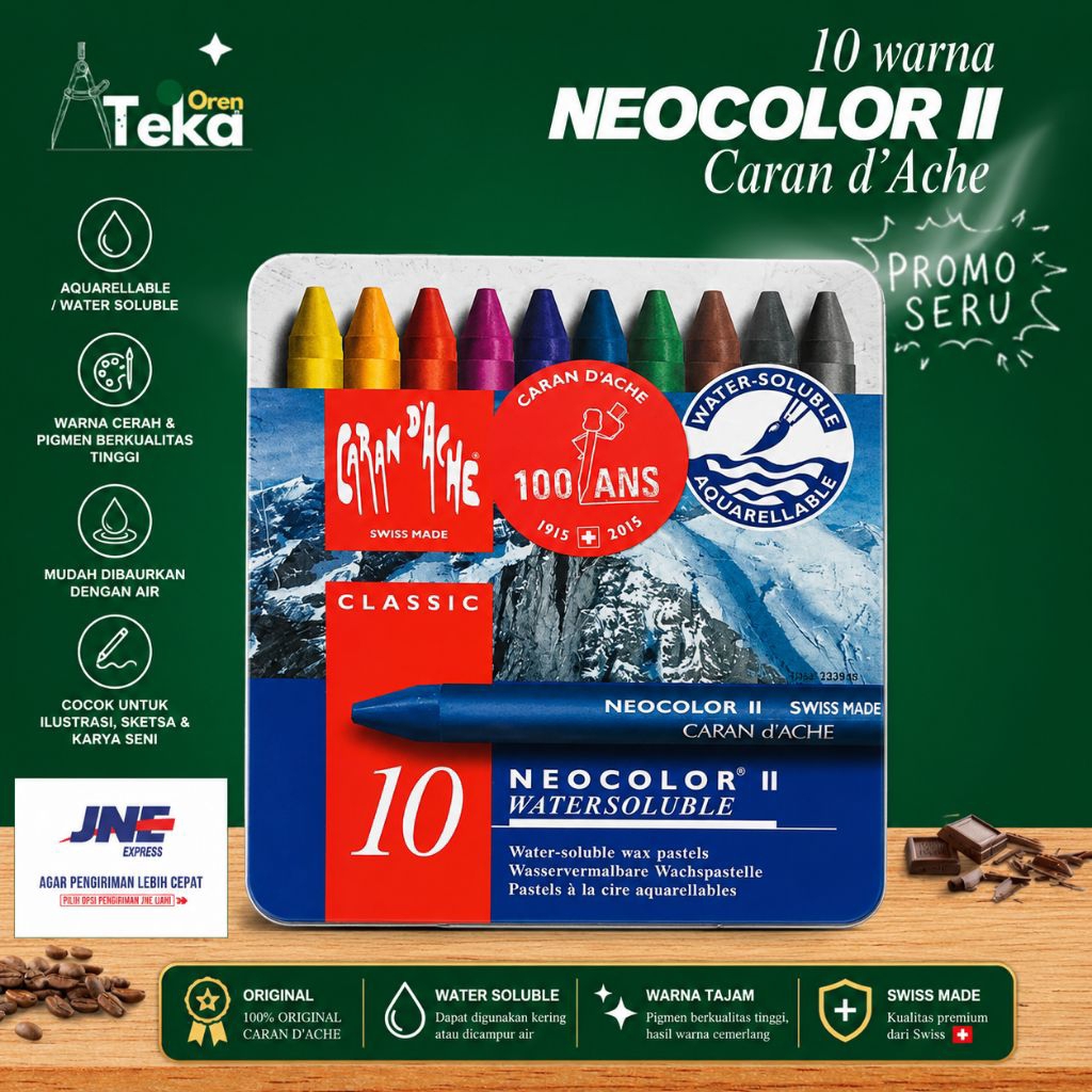 Crayon Carandache Neocolor II Watersoluble