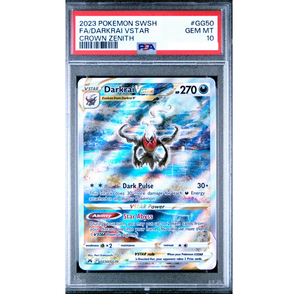 POKEMON TCG 2023 POKEMON SWORD AND SHIELD CROWN ZENITH #GG50 FA/DARKRAI VSTAR CROWN ZENITH