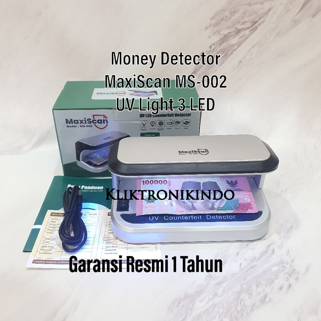 Money Detector Maxiscan MS-002 Deteksi Uang palsu Maxiscan MS002 Mesin cek upal Maxiscan MS-002