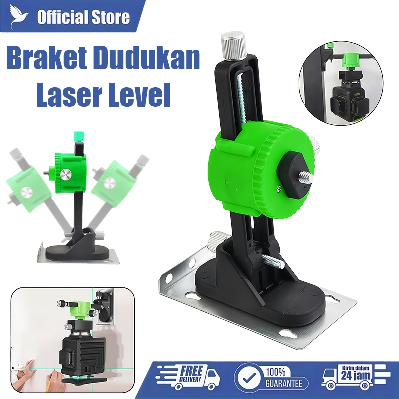 Braket Dudukan Waterpass Laser, Penyangga 1/4 Inci / Aksesori Adaptor Pelat Waterpass Laser / Waterp
