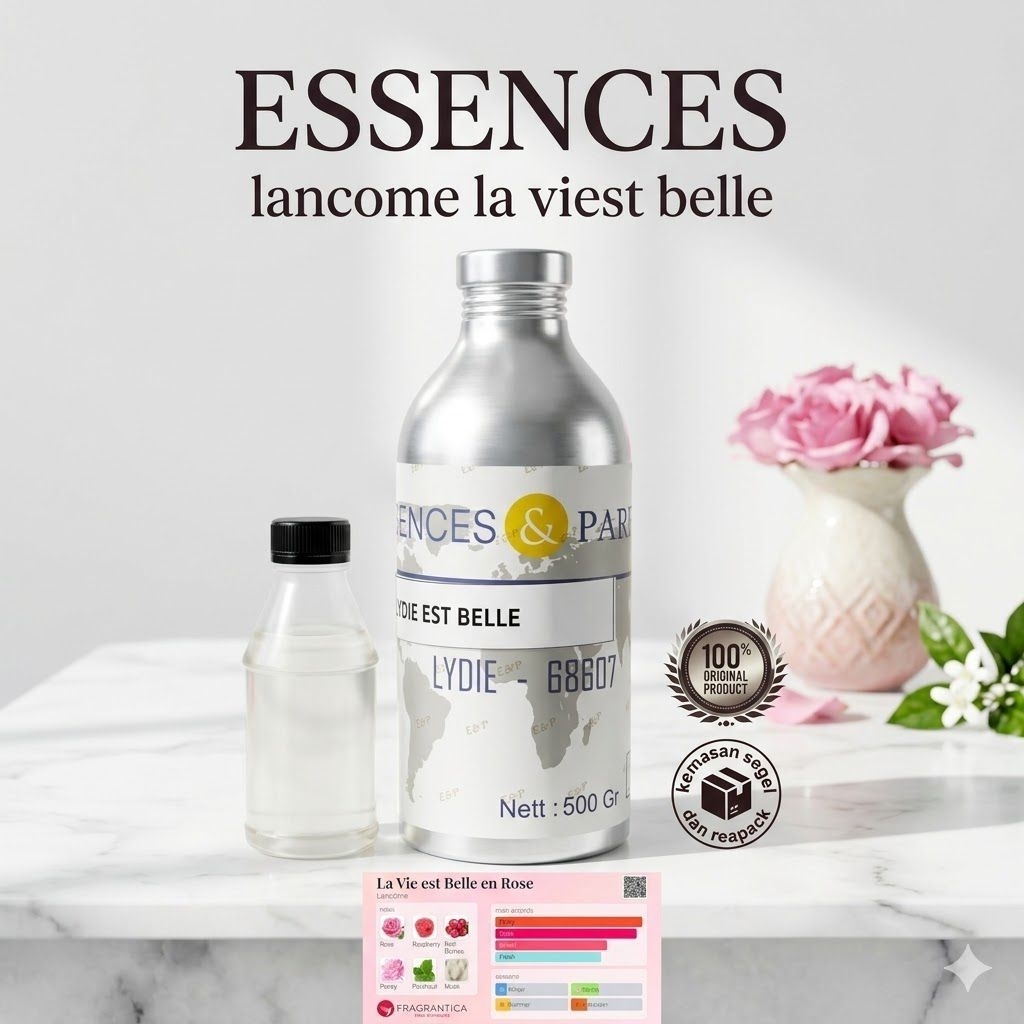 ESSENCES GRADE B/LYDIE/LA VIE ST BEL/KEMASAN SEGEL REPACK/BIBIT MURNI