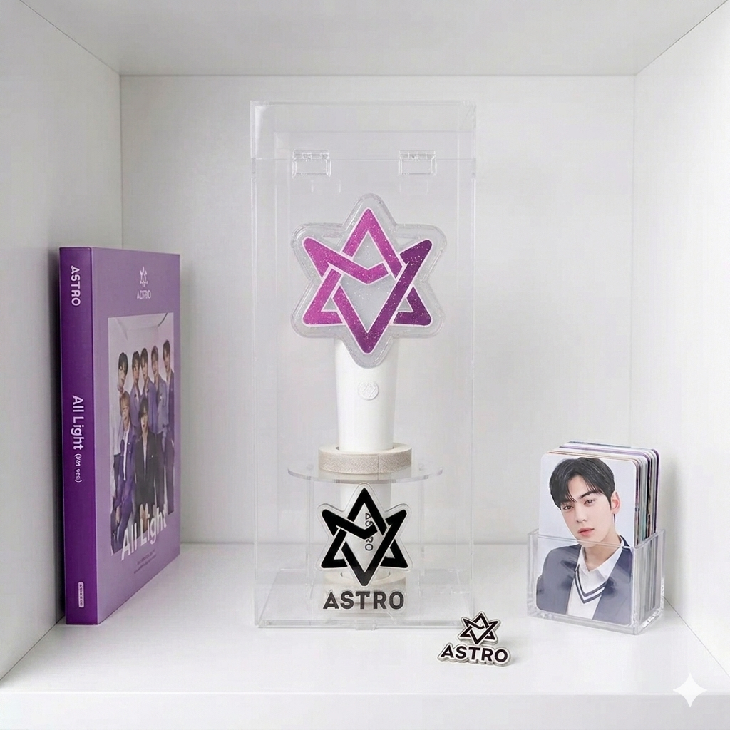 Box Lightstick ASTRO Versi 2 Dengan Logo Tegak / Lightstick ASTRO Versi 2 / Rak Lightstick Akirlik C