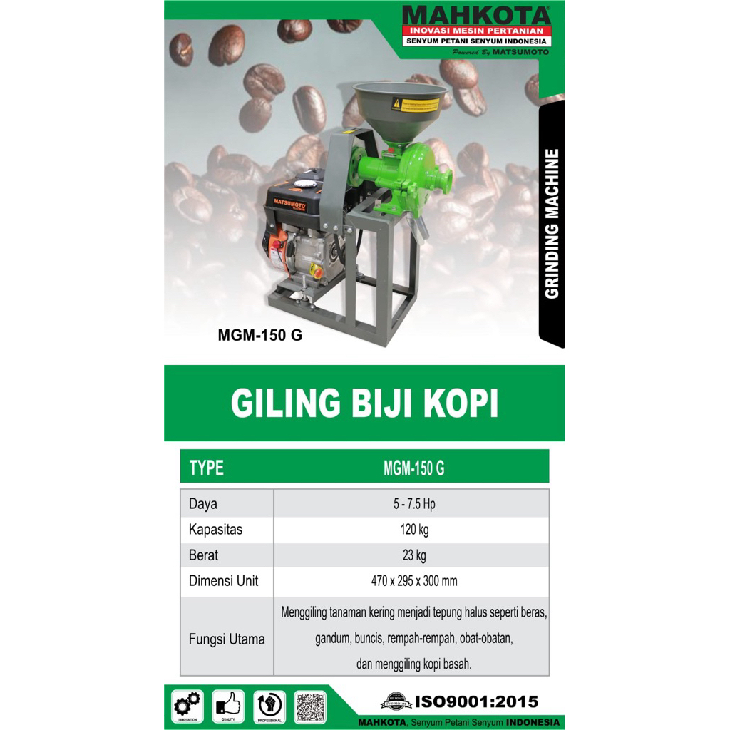 promo mesin giling biji kopi merk MAHKOTA