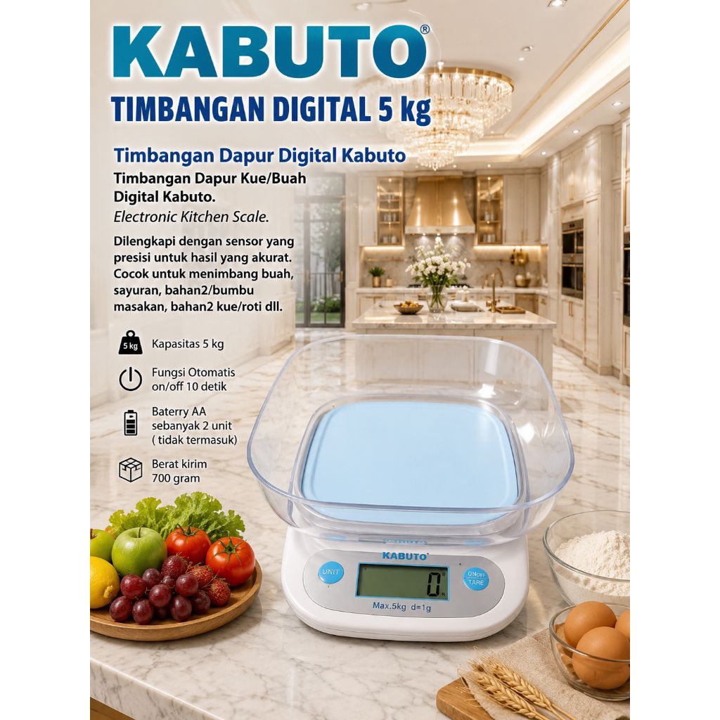 timbangan Digital KABUTO ukuran 5 kg