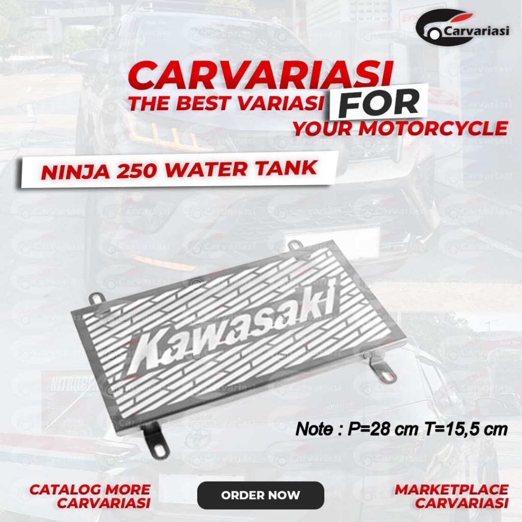 COVER RADIATOR NINJA 250 TUTUP RADIATOR NINJA 250