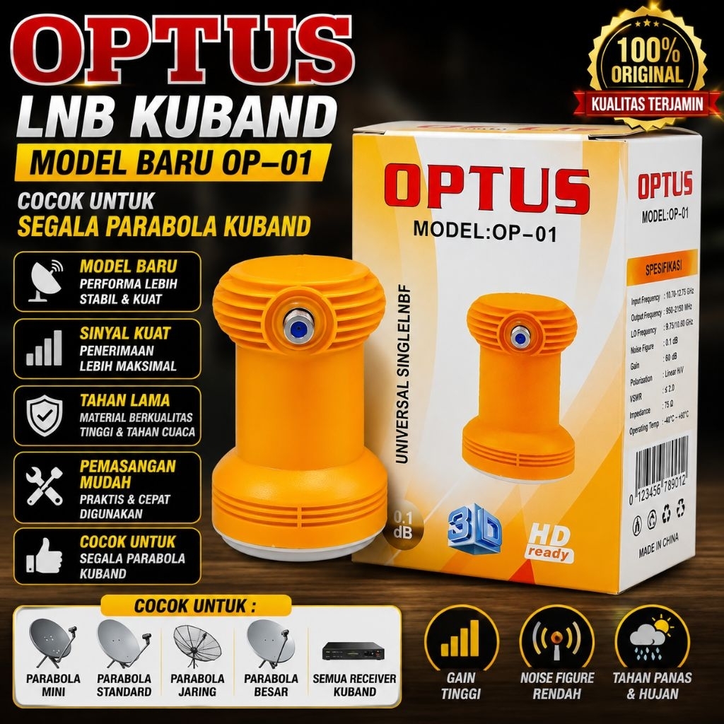 LNB KUBAND OPTUS KVISION