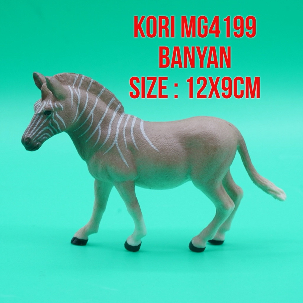 KORI MG4199 Banyan Kuda Loreng Equus Quagga | Mainan Figure Binatang Miniature Hewan Animal Figurine