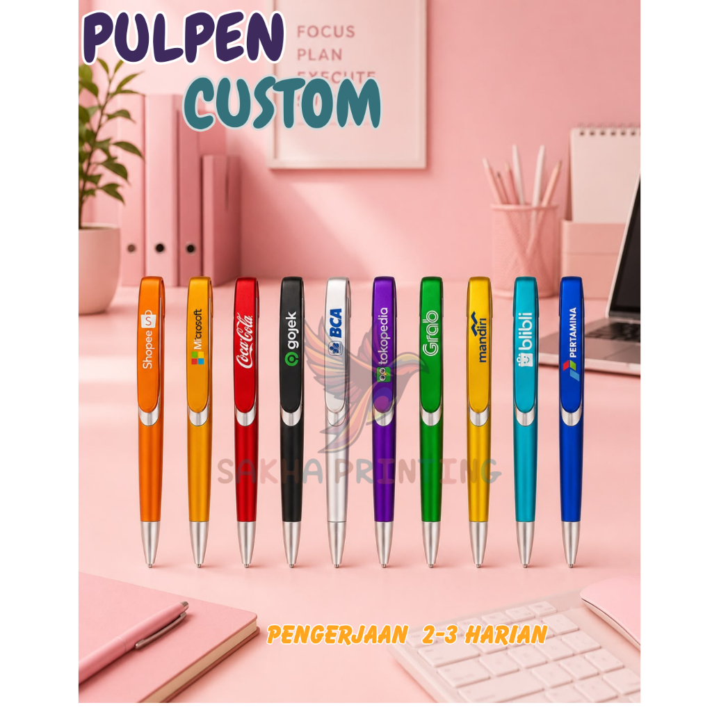 Pulpen Custom/Pulpen Custom Print UV/Pulpen Souvenir/Pulpen Plastik Custom/Pulpen Promosi/Pulpen Cus