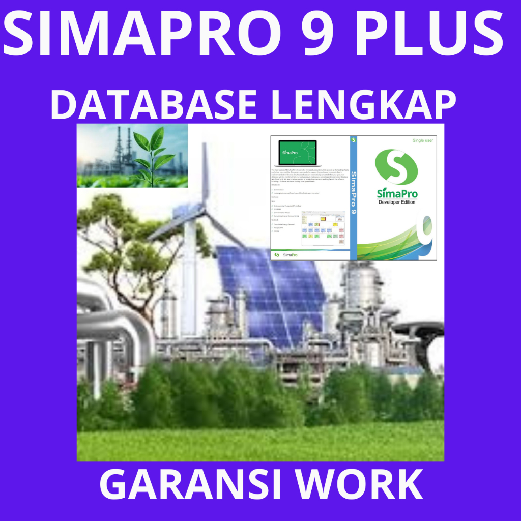 Simapro 9 Developer Lengkap dengan DataBase Garansi Work