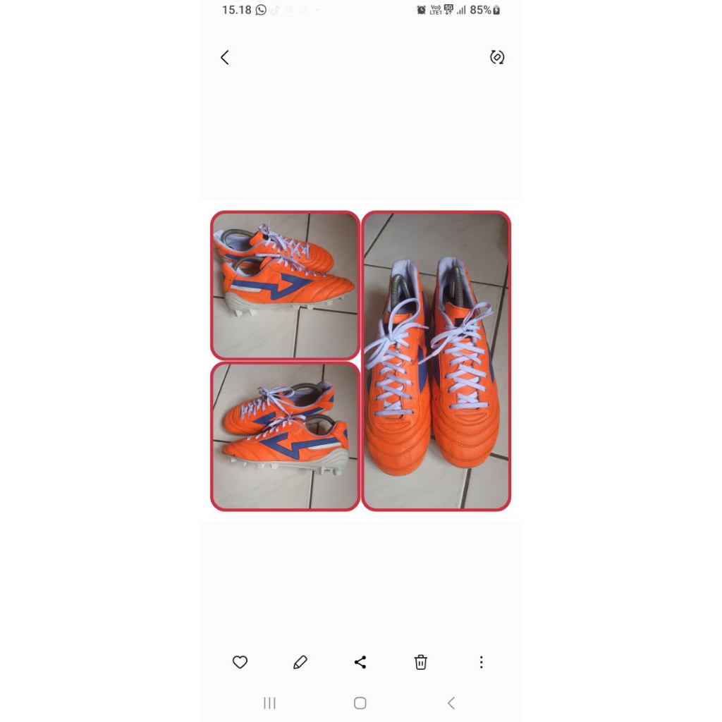 SEPATU BOLA SEVSPO BAHAN KULIT KANGGURU SIZE 40
