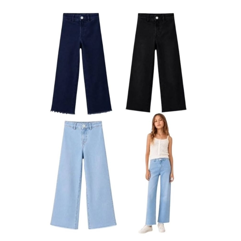 CELANA PANJANG JEANS KULOT ANAK CEWEK