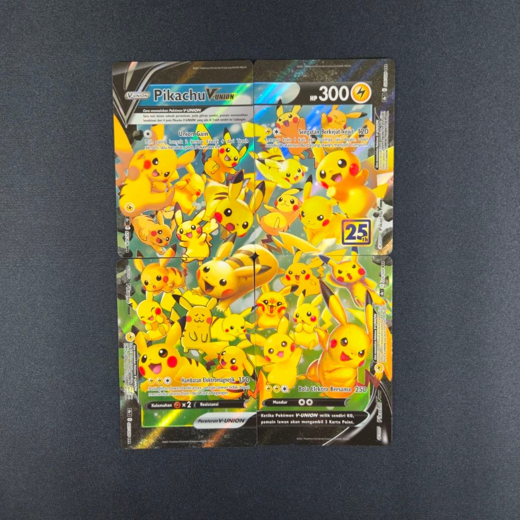 Pikachu V Union 25th Anniversary IDN