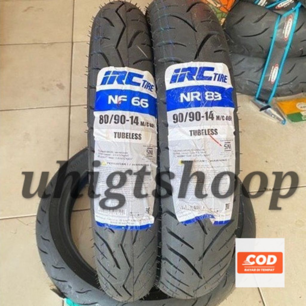 Ban Depan Belakang Vario Beat Mio IRC-14 80/90-90/90-14 Tublles Batikan Ukiran Suntikan Berkualitas