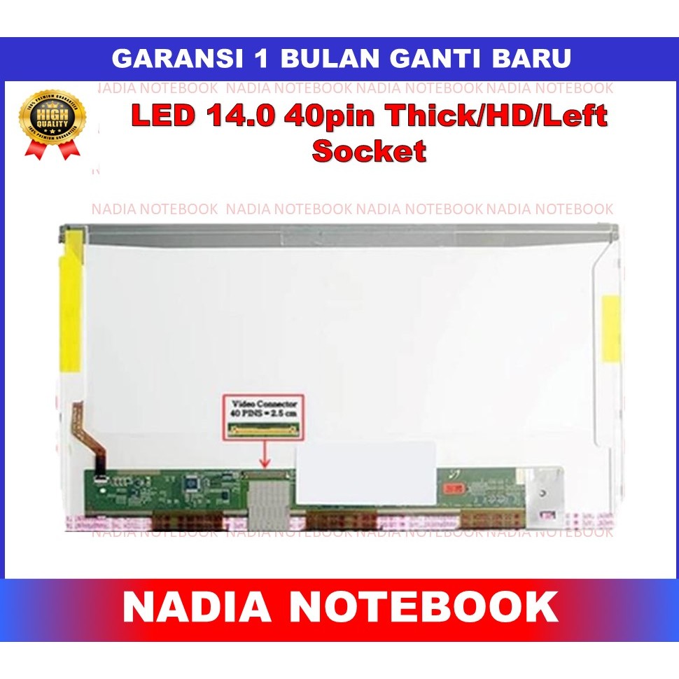 LCD LED 14 Inch Tebal 40 Pin 40 Pin