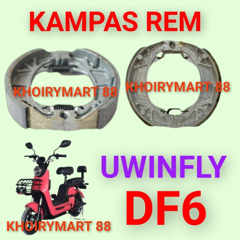 kampas rem uwinfly df6 kampas rem sepeda listrik uwinfly df6
