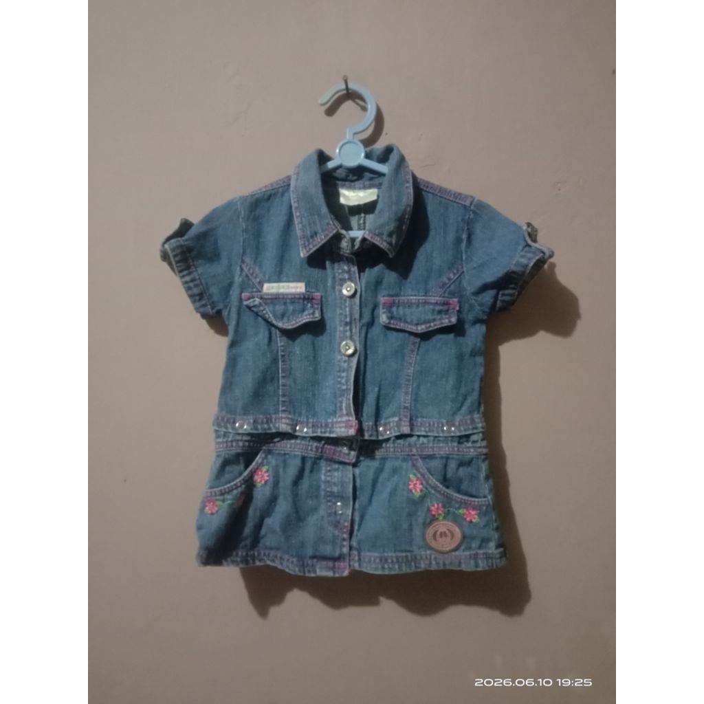 Terusan jeans anak cewek