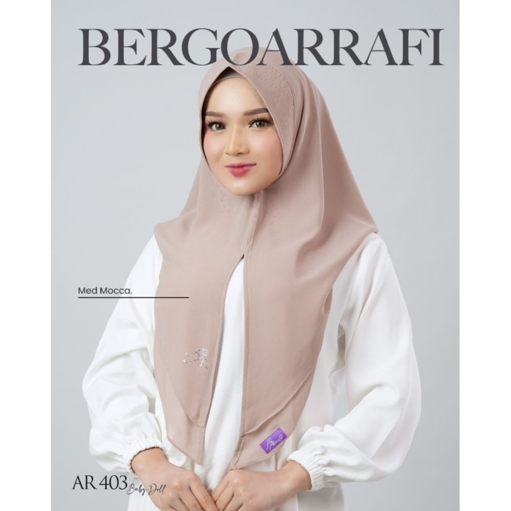 HIJAB ARRAFI AR 403 JILBAB HOODIE BABYDOLL POLOS TERLARIS