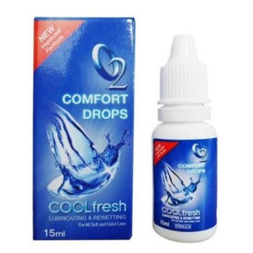 O2 Cool Fresh Melembabkan Mata, Segarkan Instan, Hilangkan Kotoran Lensa
