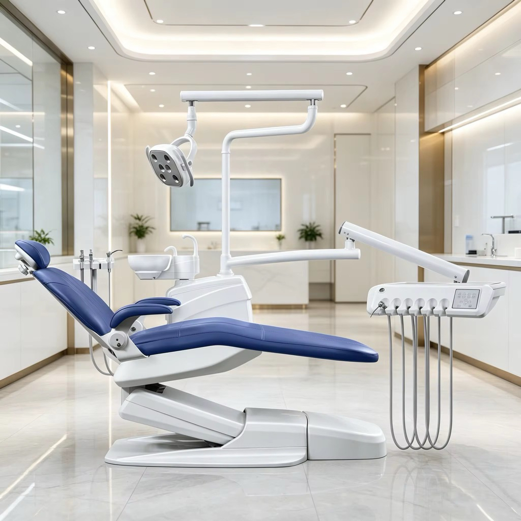Kursi Gigi Elektrik Dental Unit Chair Full Set LED Dental Chair Unit Complete Set Klinik Dokter Gigi