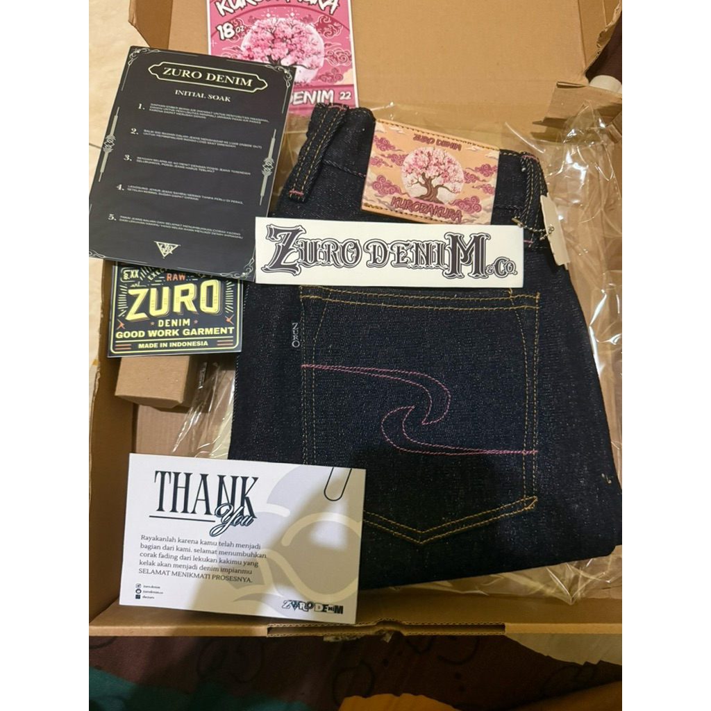 ZURO DENIM Kurozakura 18oz Unsanforized denim