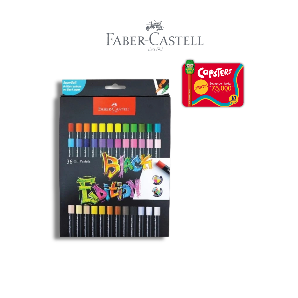 Faber-Castell Krayon Minyak Black Edition Oil Pastel Series - Gambar 2