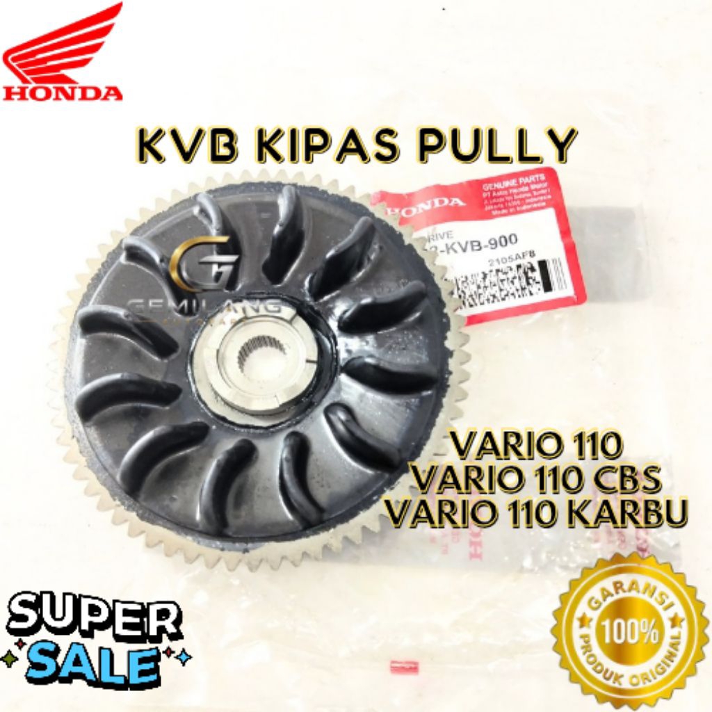 KIPAS PULLY KODE KVB, KIPAS PULLY VARIO 110, KIPAS PULLY VARIO 110 CBS, KIPAS PULLY VARIO 110 KARBU