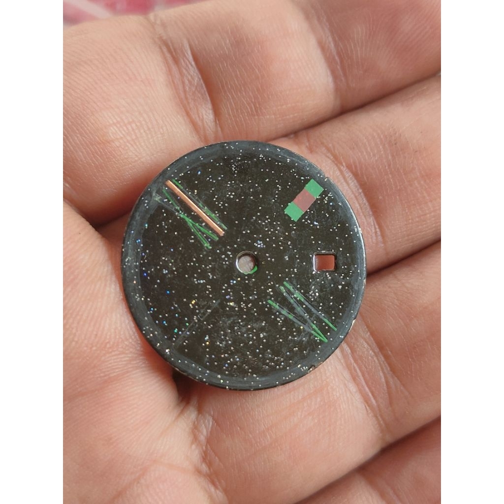 dial jam tangan 28,5mm plat arloji 28,5mm bekas