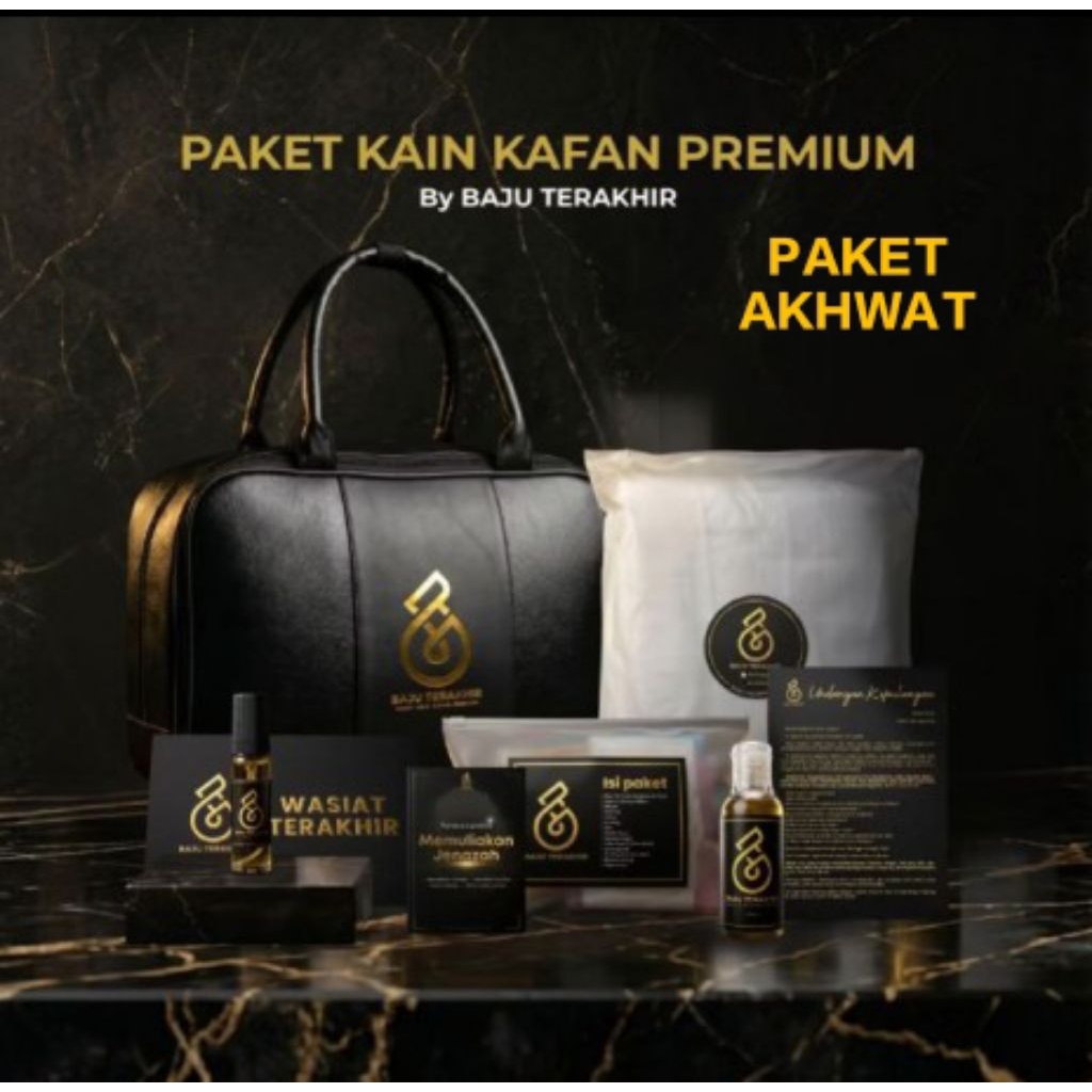 BAJU TERAKHIR Akhwat - Baju Terakhir kain kafan - Paket kain kafan kumplit - Paket Kain kafan untuk 