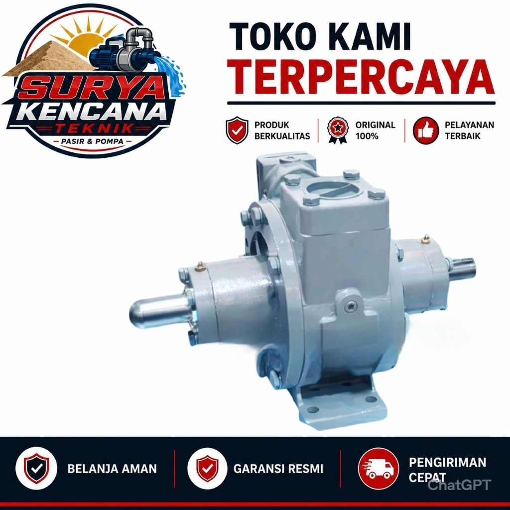 Vane Pump Corken Petroleum DN50 Model PZ-7 Rotary Pompa Corken 2 Shaft 2”Inch