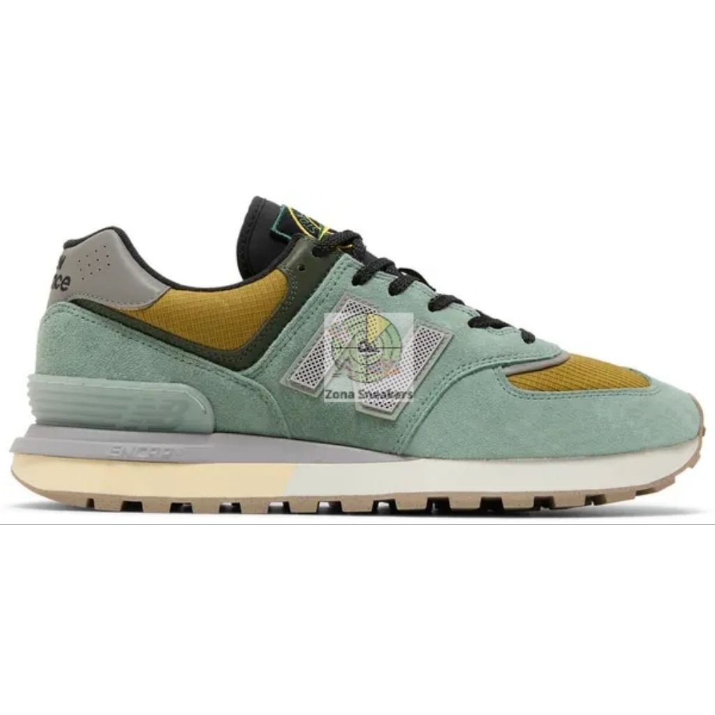 Sepatu Stone Island X NB 574 Legacy Light Green