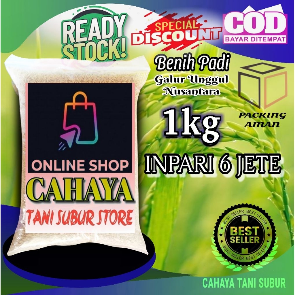 Inpari 6 Jete Benih Padi Varietas Super Unggul (1kg)