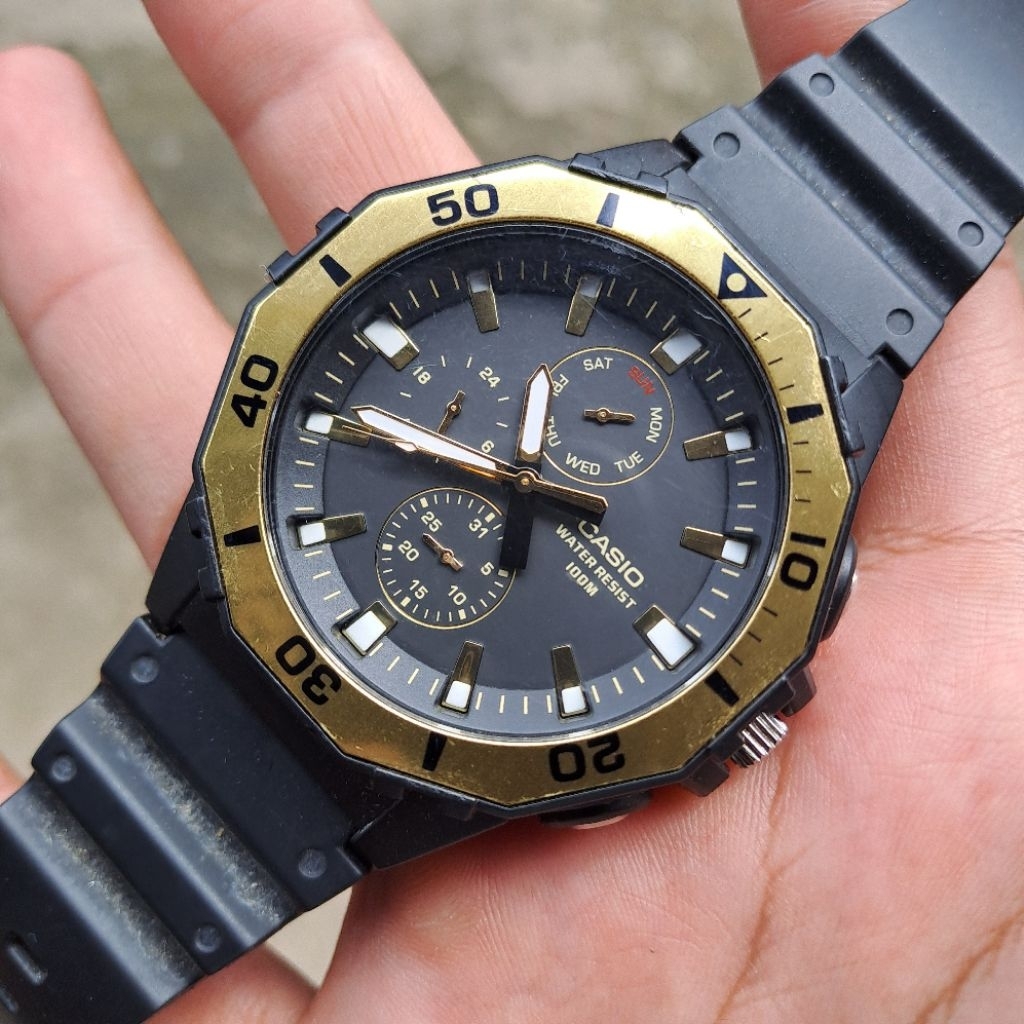 jam casio diver mrw400 original