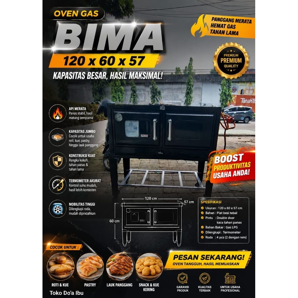 OVEN GAS BIMA BOGA TYPE 12060