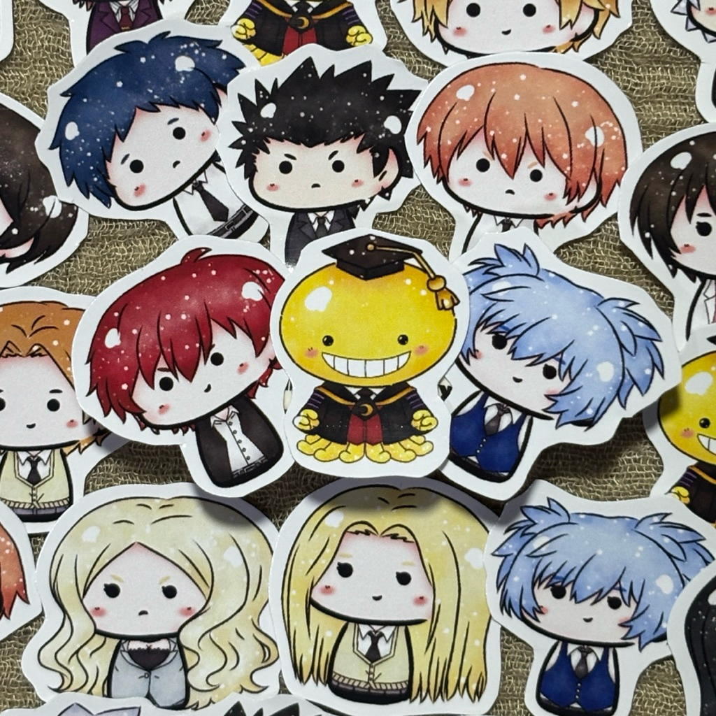 khalishop-anime sticker assassination classroom, ansatsu kyoshitsu sticker, koro sensei sticker koro