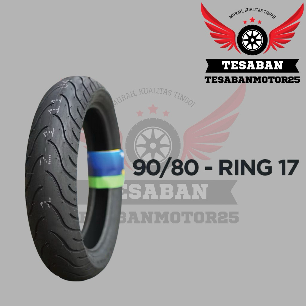 Ban Motor Ring 17 - 90/80 TUBELESS (Ban Motor Vixion, R15, Supra GTR, GSX150R, GSX-R150)