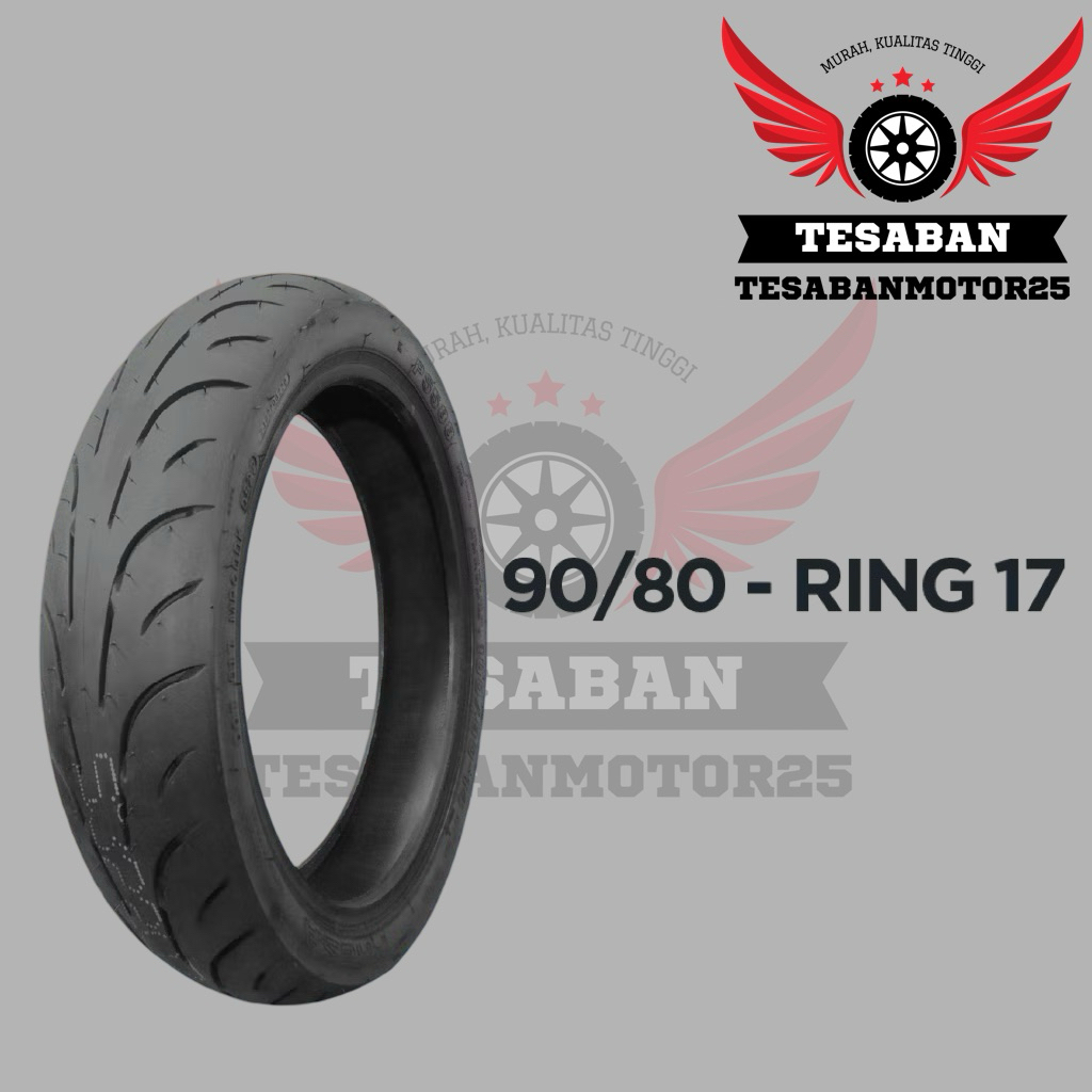 Ban Motor Ring 17 - 90/80 TUBELESS (Ban Motor Vixion, R15, Supra GTR, GSX150R, GSX-R150)