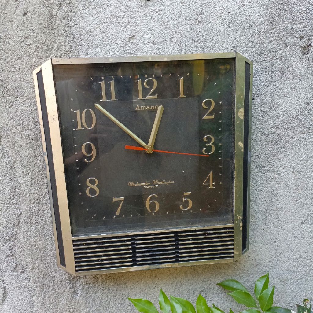 jam dinding amano MATI lawas jadul