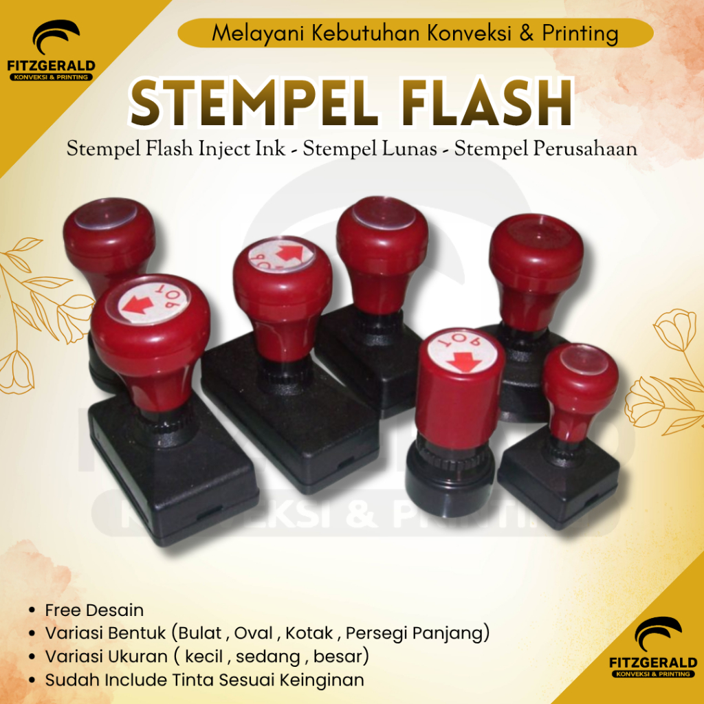 Stempel Flash Stempel Perusahaan Stempel Cap Kantor