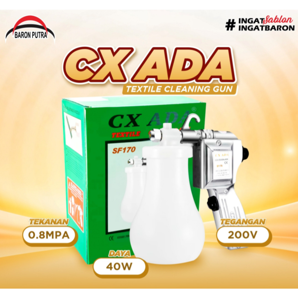 SPRAY GUN TEXTILE CLEANING GUN CX ADA