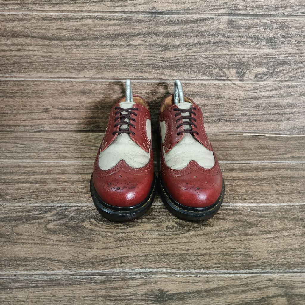 Dr. Martens Brogue Red and Grey 3989/28
