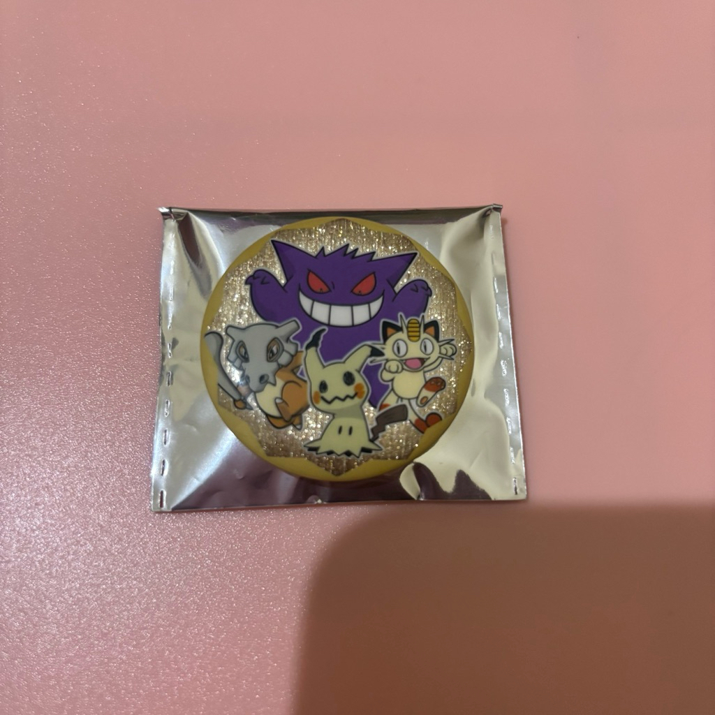 pin badge secret gengar cubone mimikyu meowth chinese gem badge set original - Pokemon TCG
